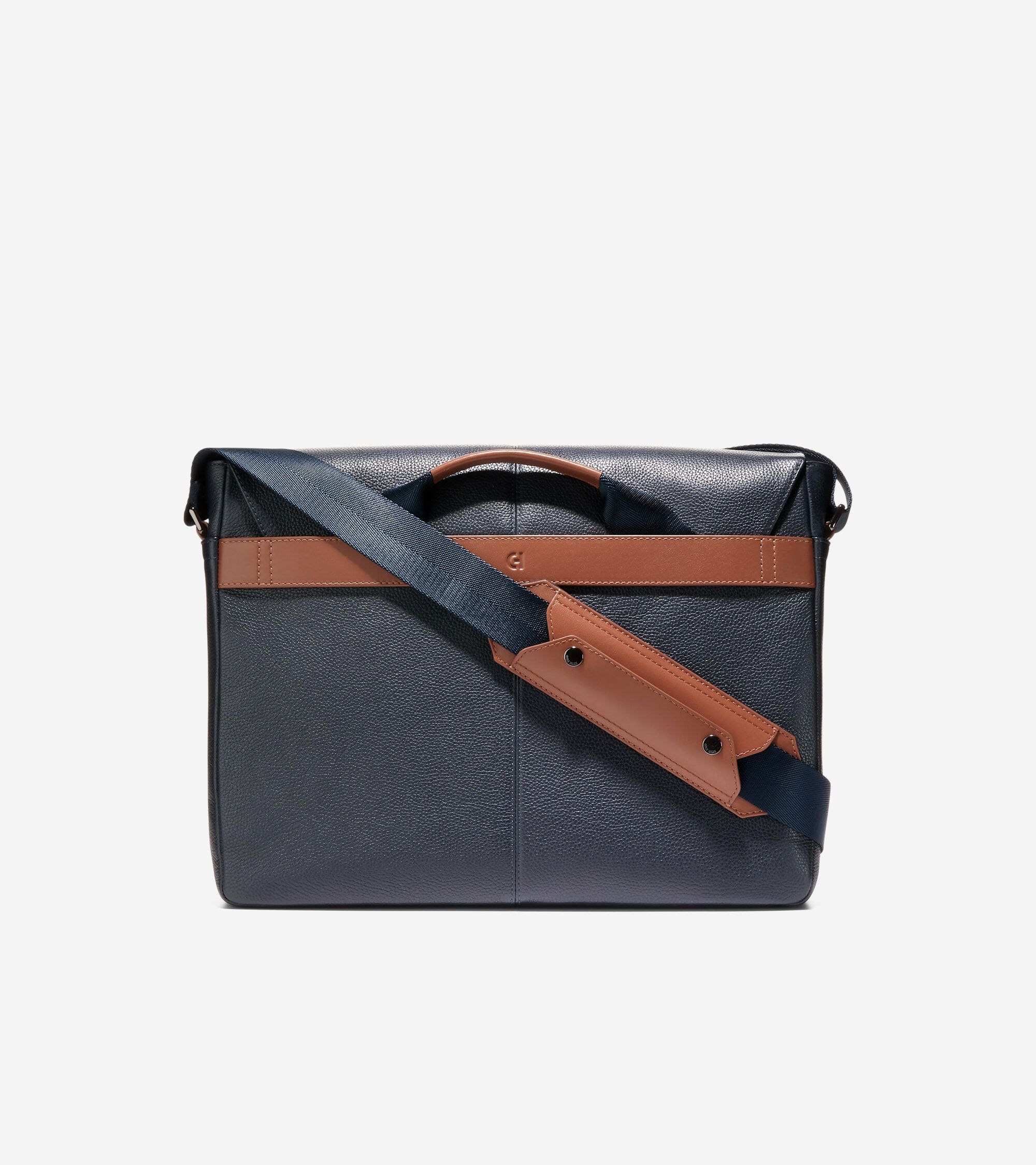 Triboro Messenger in Dark Blue Cole Haan